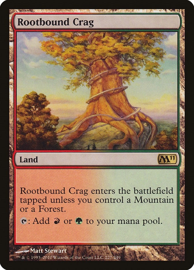 Image for Rootbound Crag (227) [Magic 2011 (M11)] - Magic: The Gathering