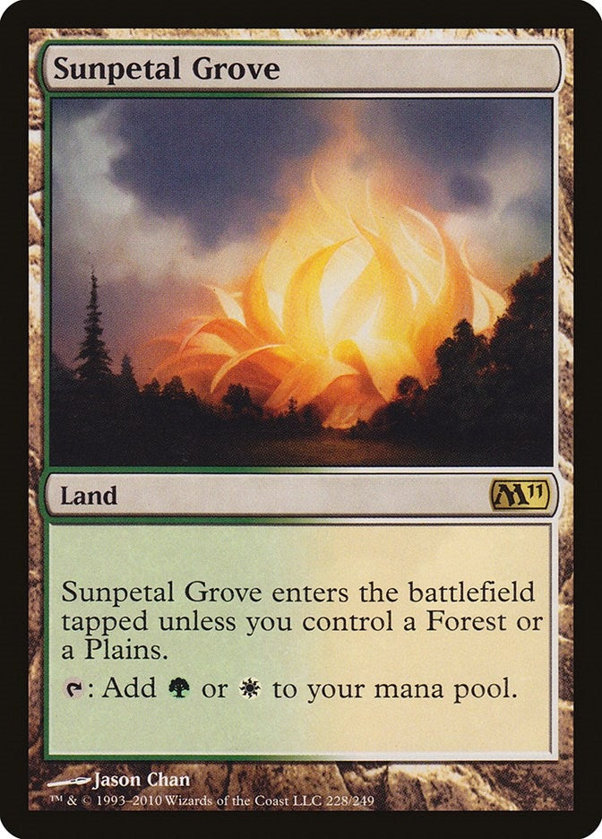 Image for Sunpetal Grove (228) [Magic 2011 (M11)] - Magic: The Gathering