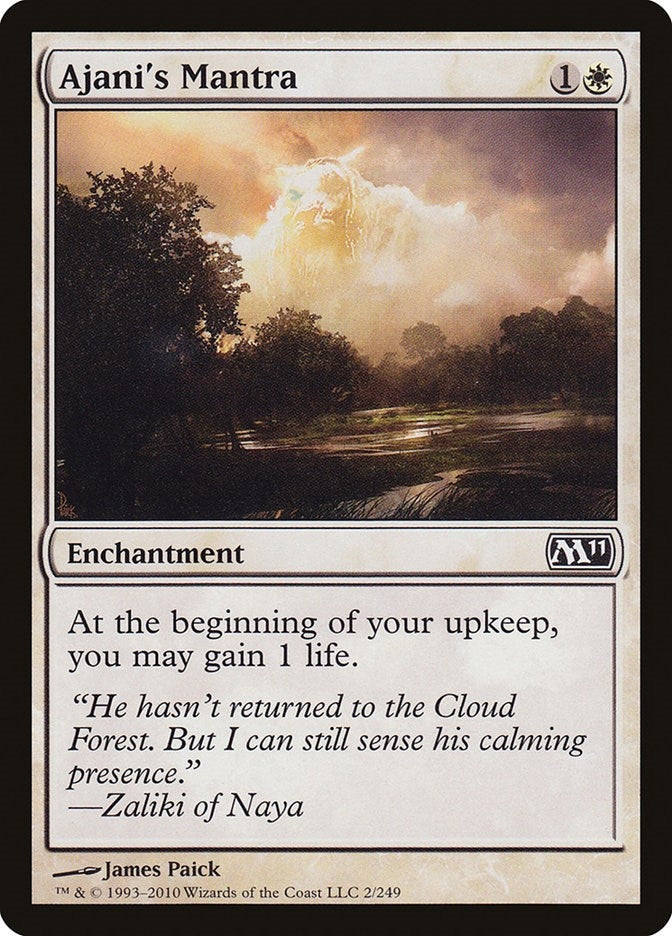 Image for Ajani's Mantra (2) [Magic 2011 (M11)] - Magic: The Gathering