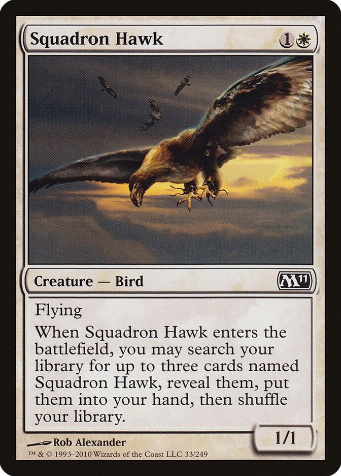 Image for Squadron Hawk (33) [Magic 2011 (M11)] - Magic: The Gathering