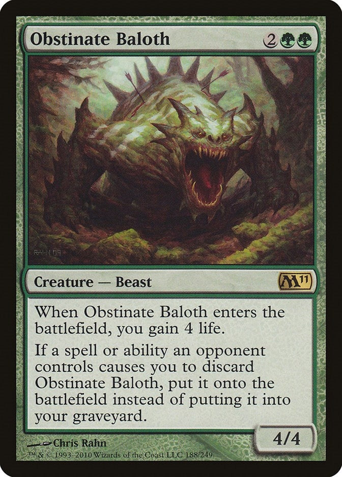 Image for Obstinate Baloth (188) [Magic 2011 (M11)] - Magic: The Gathering