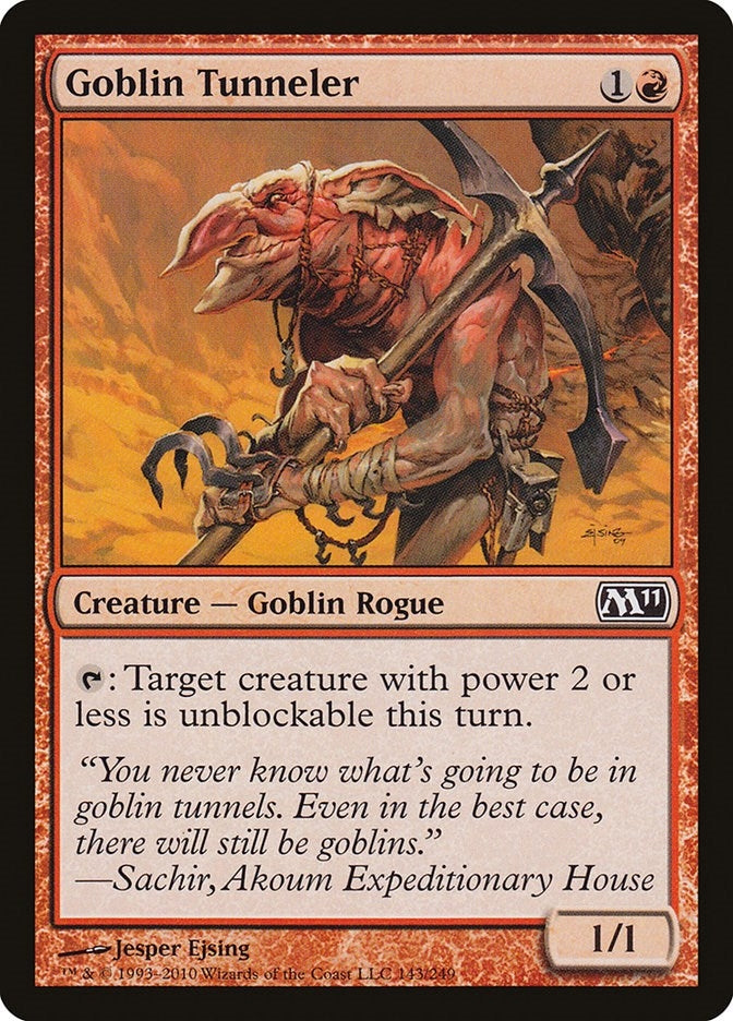 Image for Goblin Tunneler (143) [Magic 2011 (M11)] - Magic: The Gathering