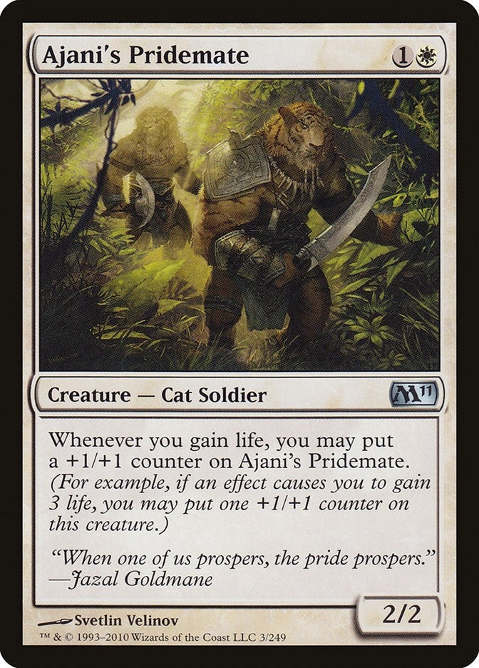 Image for Ajani's Pridemate (3) [Magic 2011 (M11)] - Magic: The Gathering