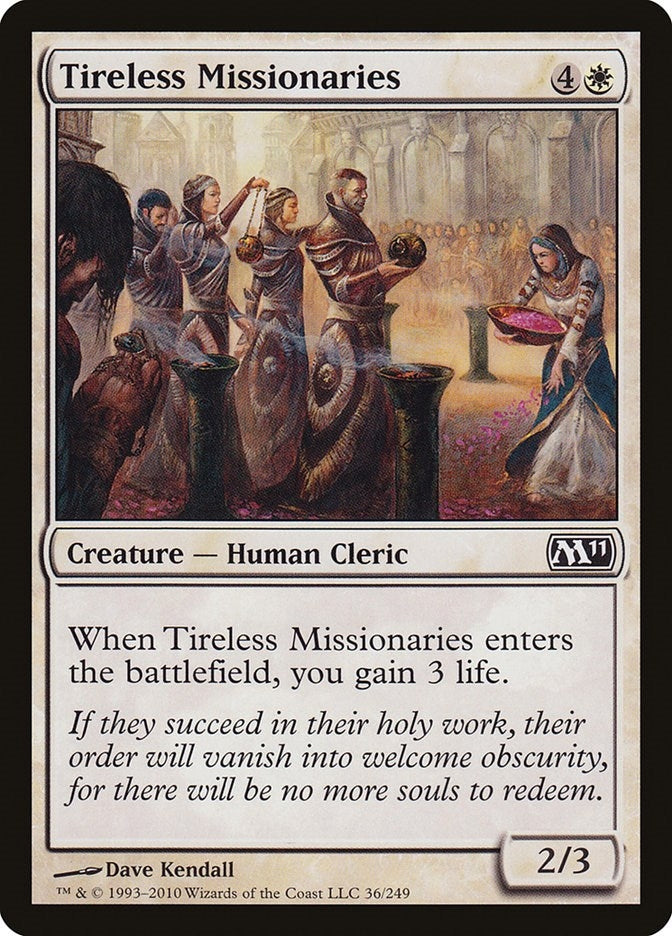 Image for Tireless Missionaries (36) [Magic 2011 (M11)] - Magic: The Gathering