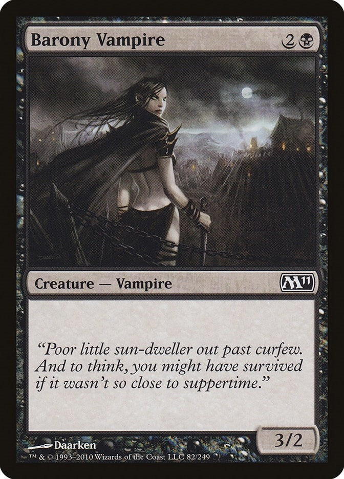 Image for Barony Vampire (82) [Magic 2011 (M11)] - Magic: The Gathering