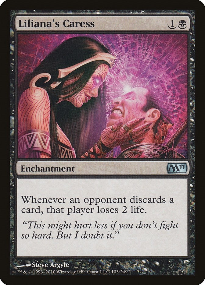Image for Liliana's Caress (103) [Magic 2011 (M11)] - Magic: The Gathering