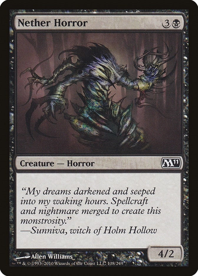 Image for Nether Horror (108) [Magic 2011 (M11)] - Magic: The Gathering