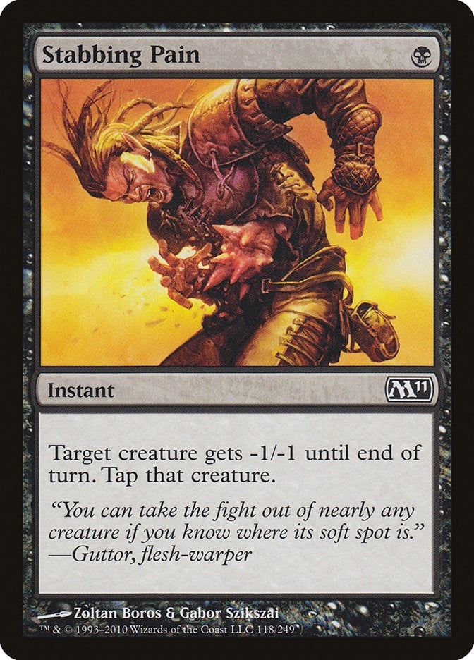 Image for Stabbing Pain (118) [Magic 2011 (M11)] - Magic: The Gathering
