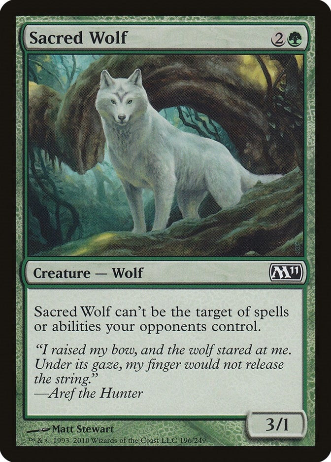 Image for Sacred Wolf (196) [Magic 2011 (M11)] - Magic: The Gathering