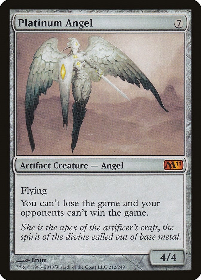 Image for Platinum Angel (212) [Magic 2011 (M11)] - Magic: The Gathering