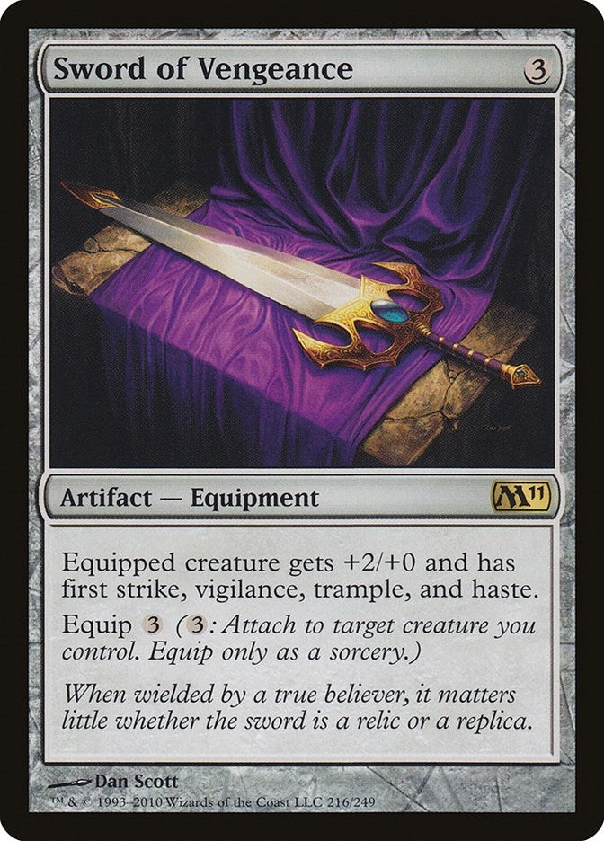 Image for Sword of Vengeance (216) [Magic 2011 (M11)] - Magic: The Gathering