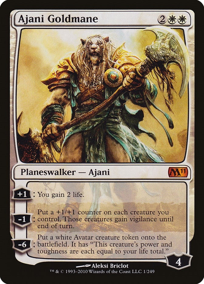 Image for Ajani Goldmane (1) [Magic 2011 (M11)] - Magic: The Gathering