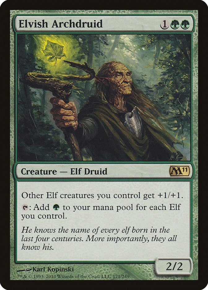 Image for Elvish Archdruid (171) [Magic 2011 (M11)] - Magic: The Gathering