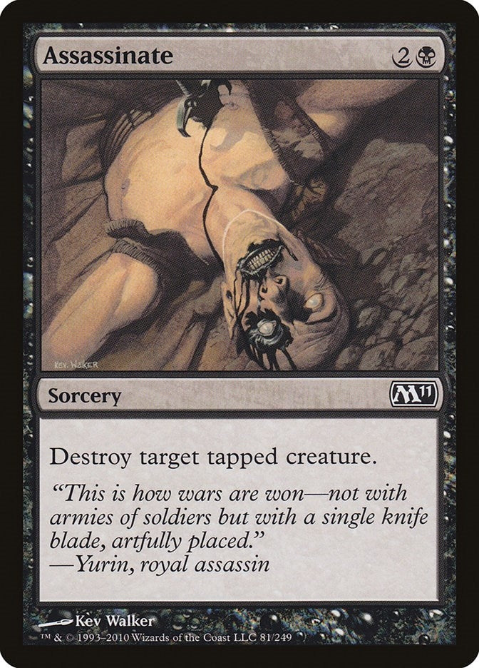 Image for Assassinate (81) [Magic 2011 (M11)] - Magic: The Gathering