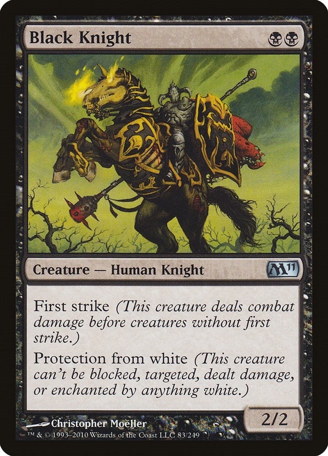 Image for Black Knight (83) [Magic 2011 (M11)] - Magic: The Gathering