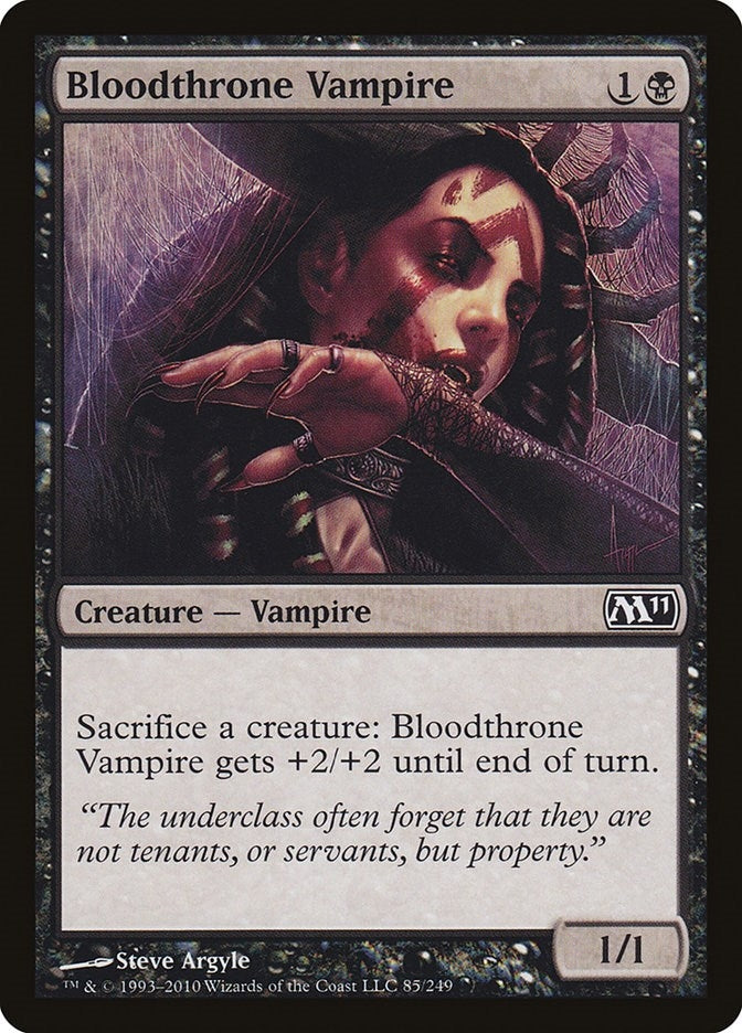 Image for Bloodthrone Vampire (85) [Magic 2011 (M11)] - Magic: The Gathering