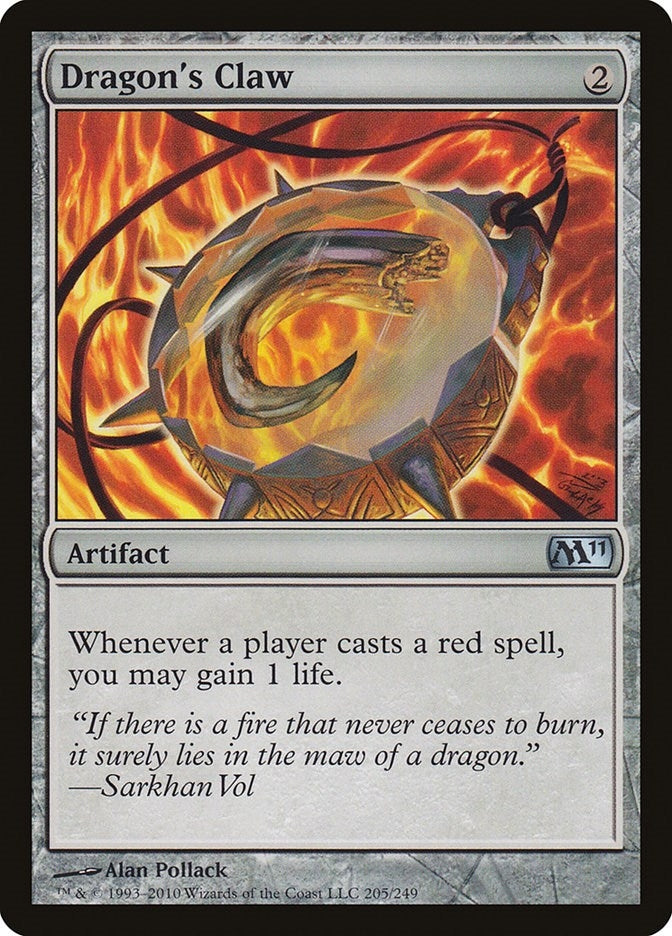 Image for Dragon's Claw (205) [Magic 2011 (M11)] - Magic: The Gathering