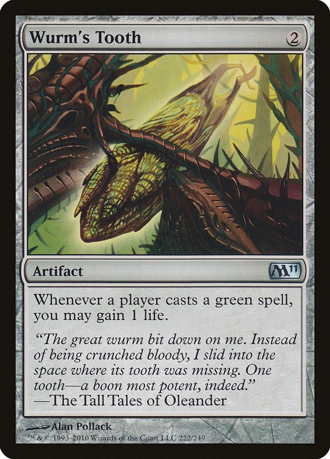Image for Wurm's Tooth (222) [Magic 2011 (M11)] - Magic: The Gathering