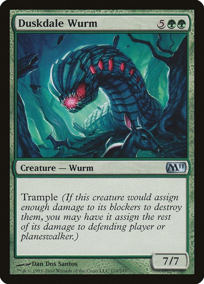 Image for Duskdale Wurm (170) [Magic 2011 (M11)] - Magic: The Gathering