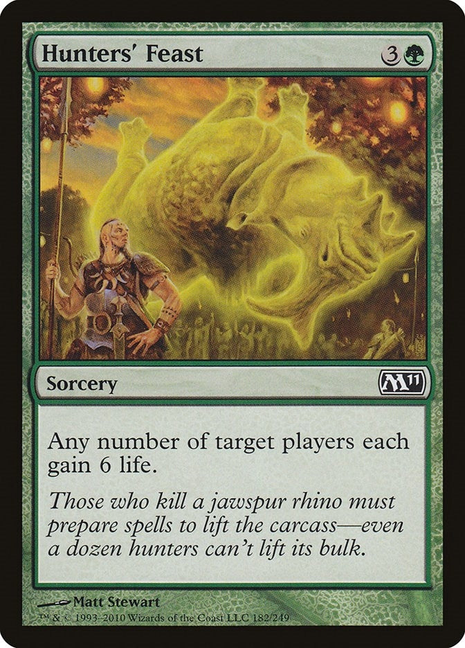 Image for Hunters' Feast (182) [Magic 2011 (M11)] - Magic: The Gathering