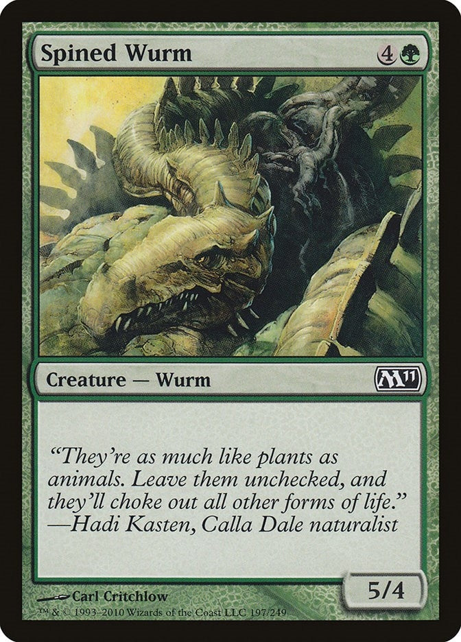 Image for Spined Wurm (197) [Magic 2011 (M11)] - Magic: The Gathering