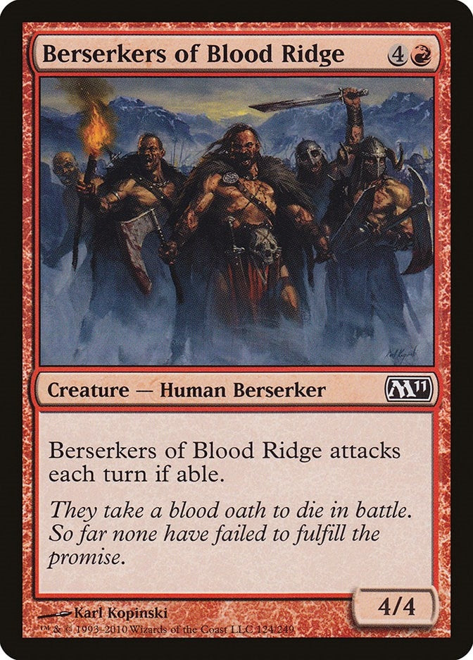 Image for Berserkers of Blood Ridge (124) [Magic 2011 (M11)] - Magic: The Gathering