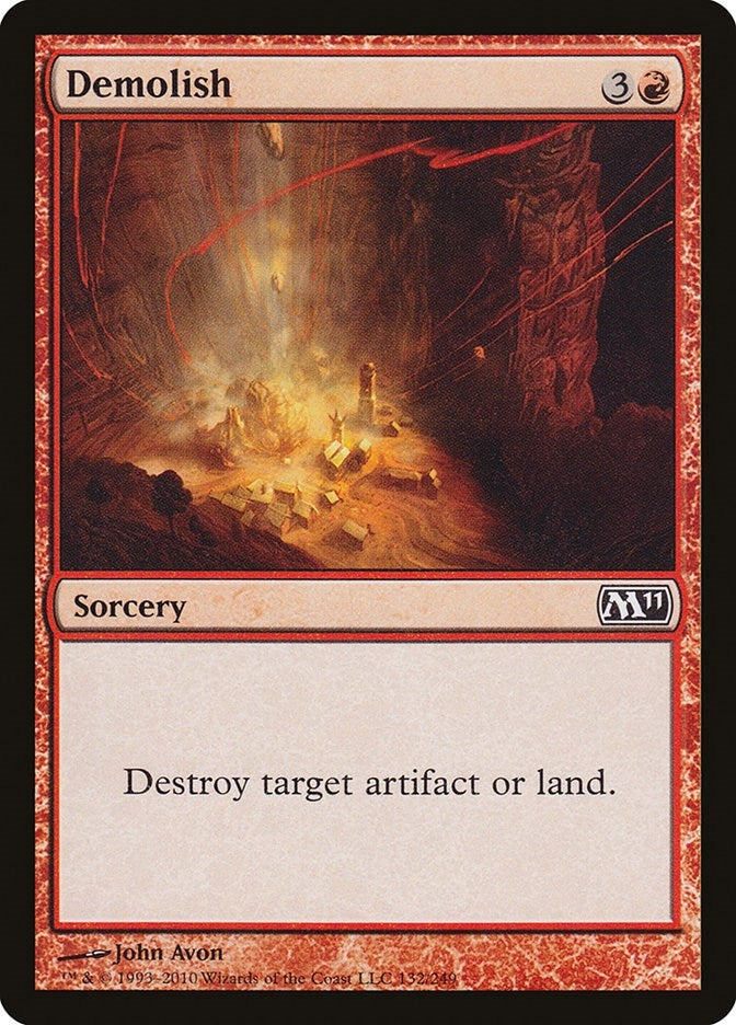 Image for Demolish (132) [Magic 2011 (M11)] - Magic: The Gathering