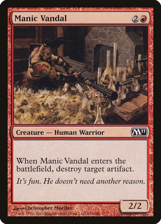 Image for Manic Vandal (151) [Magic 2011 (M11)] - Magic: The Gathering