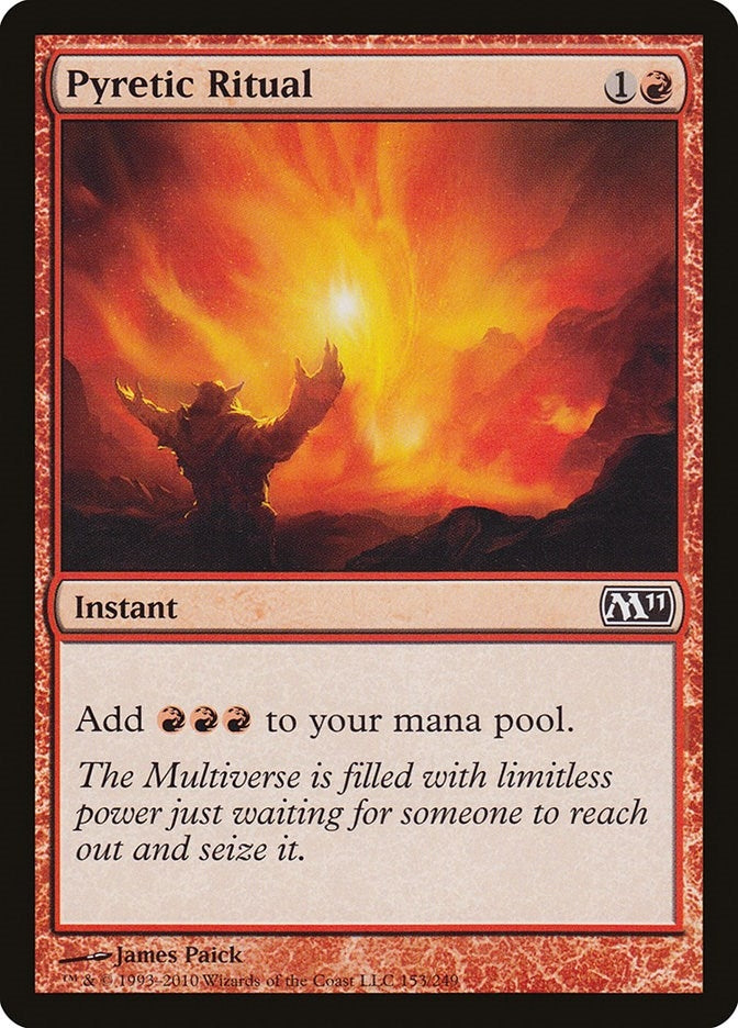Image for Pyretic Ritual (153) [Magic 2011 (M11)] - Magic: The Gathering