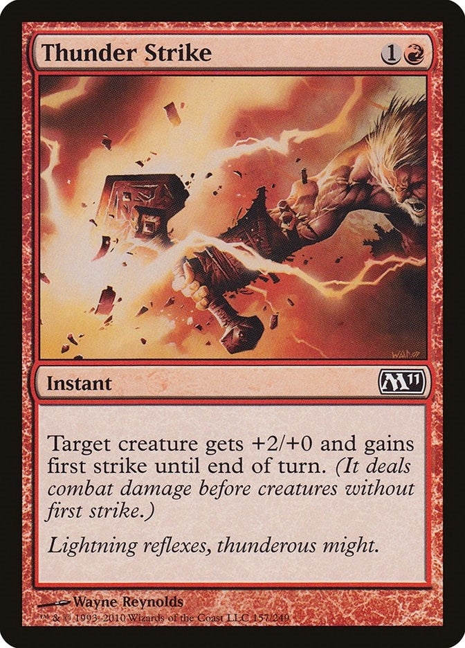 Image for Thunder Strike (157) [Magic 2011 (M11)] - Magic: The Gathering