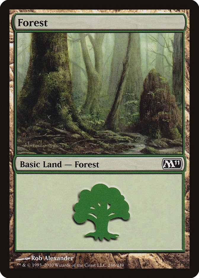 Image for Forest (246) (246) [Magic 2011 (M11)] - Magic: The Gathering