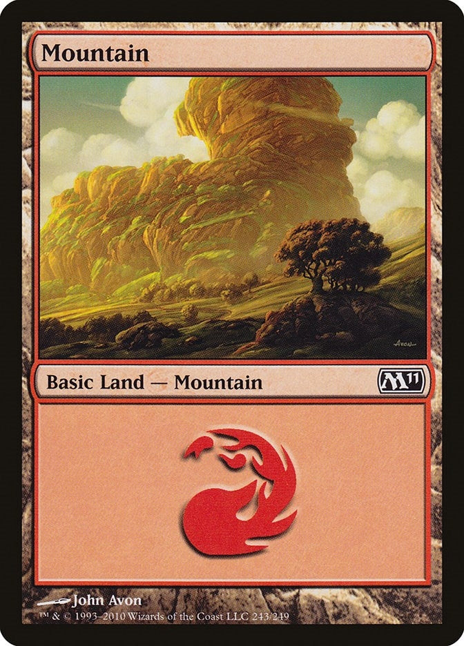Image for Mountain (243) (243) [Magic 2011 (M11)] - Magic: The Gathering
