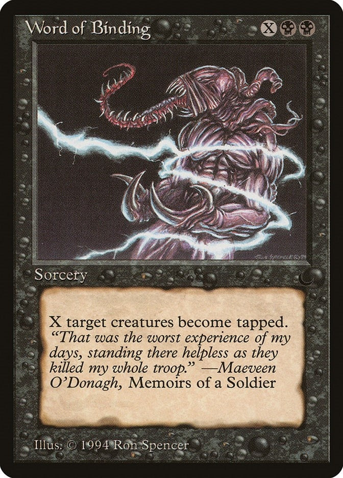 Image for Word of Binding [The Dark] - Magic: The Gathering