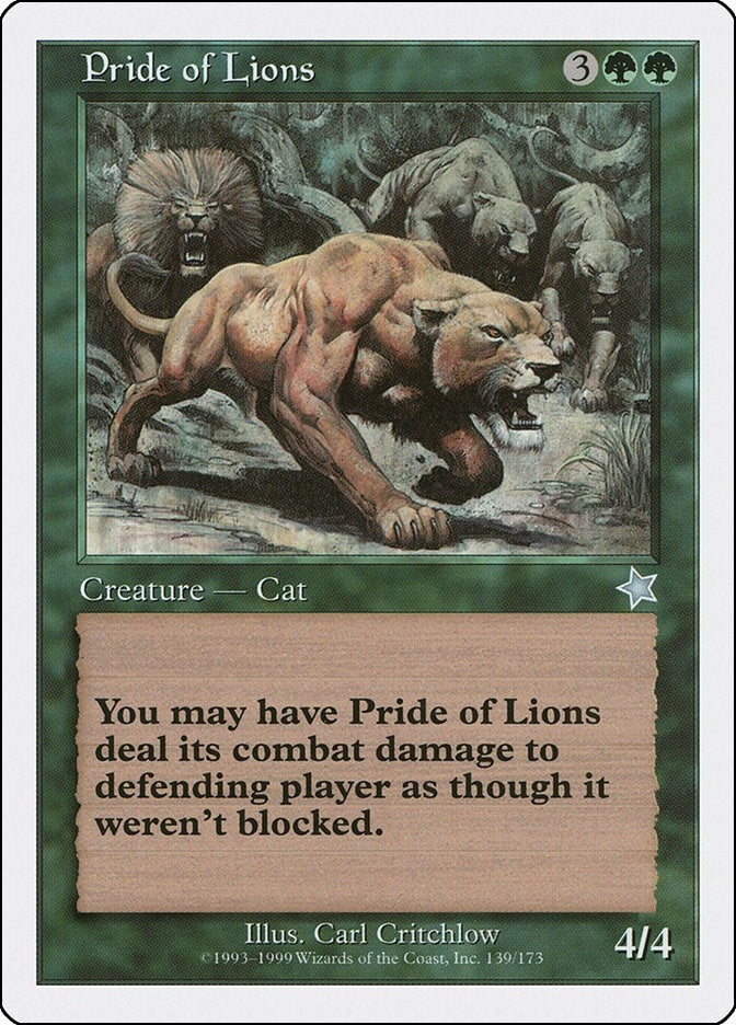 Image for Pride of Lions (139) [Starter 1999] - Magic: The Gathering