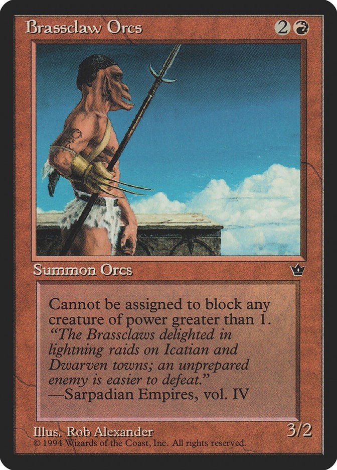 Image for Brassclaw Orcs (Alexander) (Pike) [Fallen Empires] - Magic: The Gathering