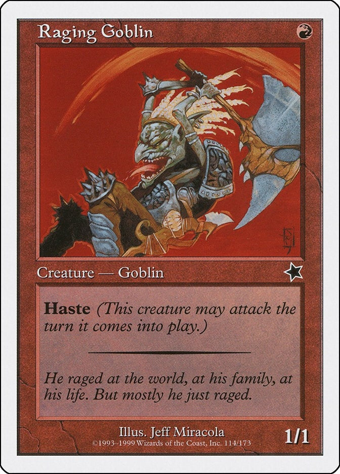Image for Raging Goblin (114) [Starter 1999] - Magic: The Gathering