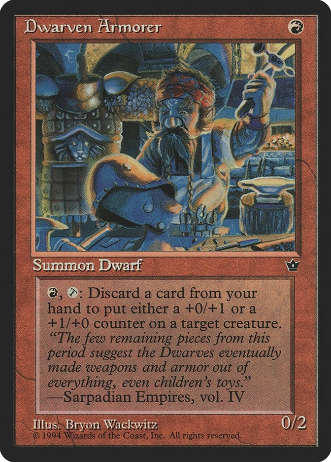 Image for Dwarven Armorer [Fallen Empires] - Magic: The Gathering