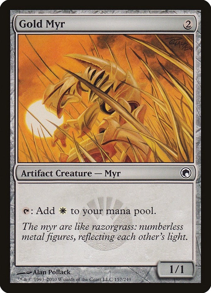 Image for Gold Myr (157) [Scars of Mirrodin] - Magic: The Gathering