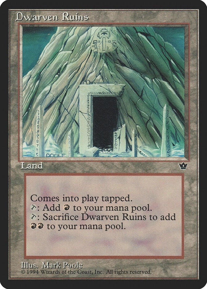 Image for Dwarven Ruins [Fallen Empires] - Magic: The Gathering
