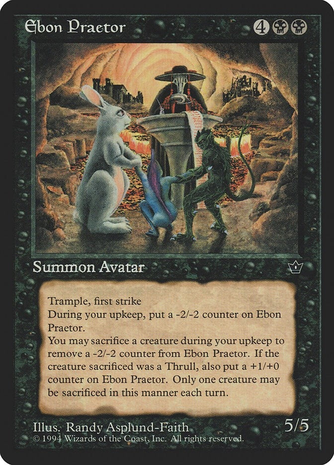 Image for Ebon Praetor [Fallen Empires] - Magic: The Gathering
