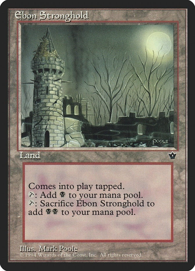 Image for Ebon Stronghold [Fallen Empires] - Magic: The Gathering