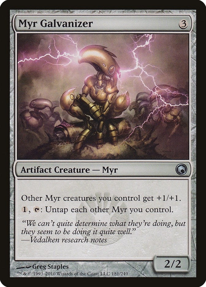 Image for Myr Galvanizer (181) [Scars of Mirrodin] - Magic: The Gathering