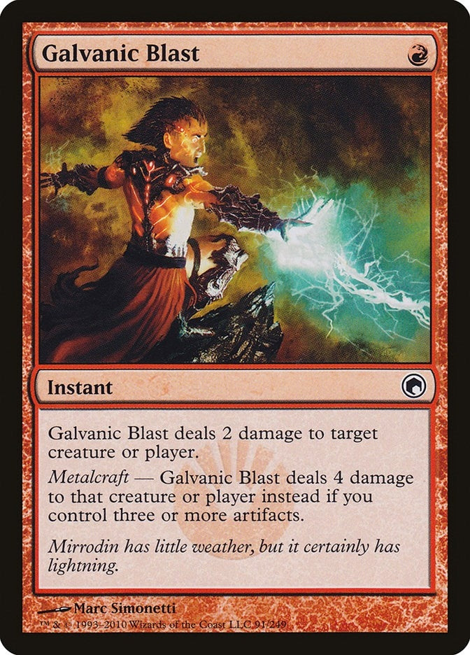 Image for Galvanic Blast (91) [Scars of Mirrodin] - Magic: The Gathering