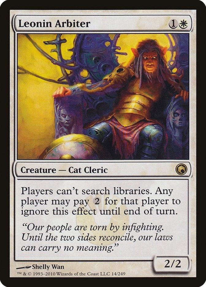 Image for Leonin Arbiter (14) [Scars of Mirrodin] - Magic: The Gathering