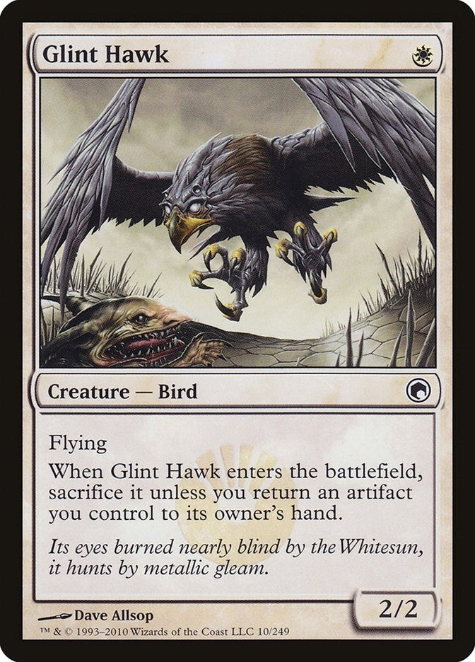 Image for Glint Hawk (10) [Scars of Mirrodin] - Magic: The Gathering