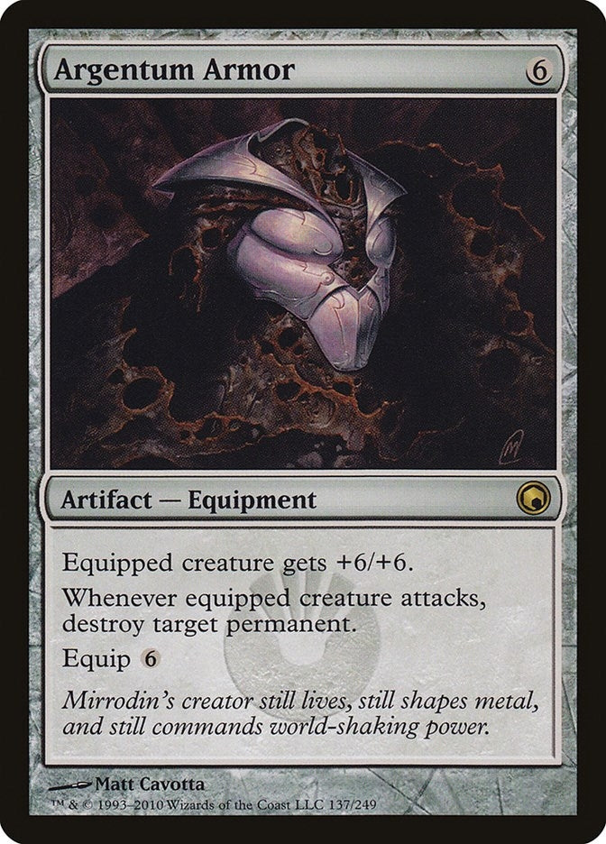Image for Argentum Armor (137) [Scars of Mirrodin] - Magic: The Gathering