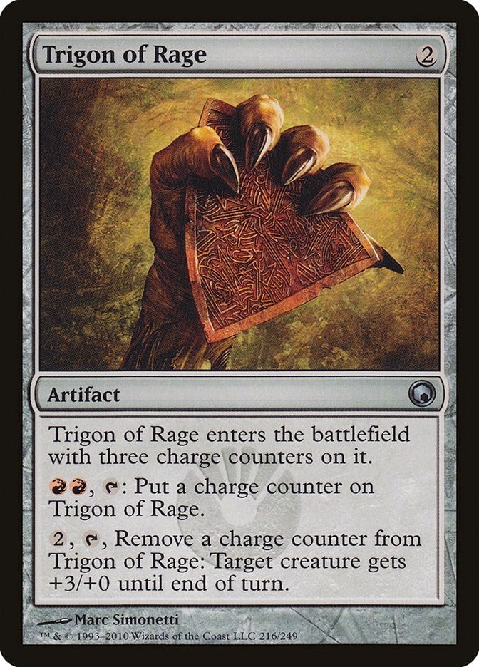 Image for Trigon of Rage (216) [Scars of Mirrodin] - Magic: The Gathering