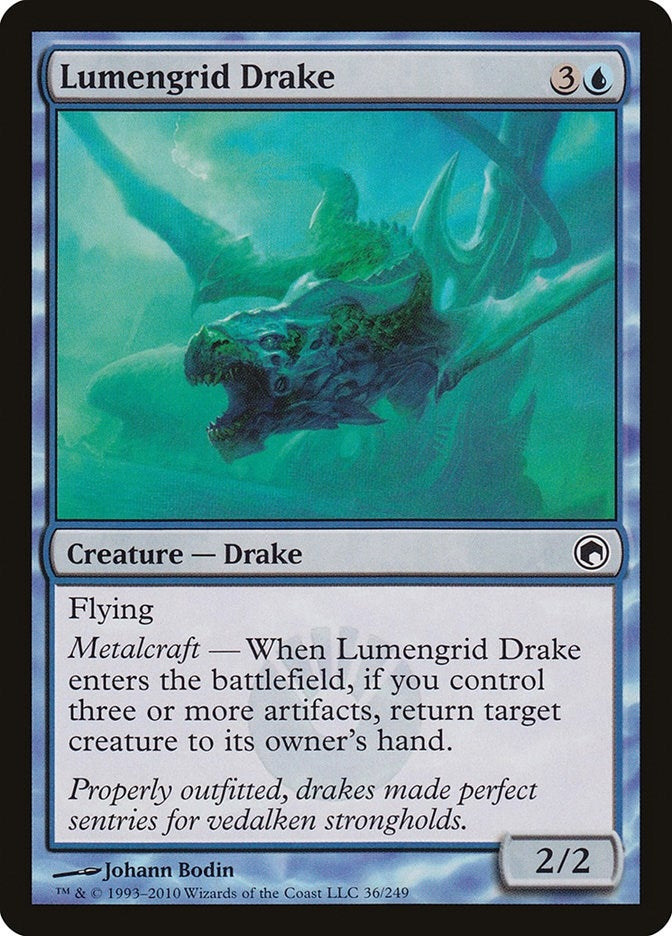 Image for Lumengrid Drake (36) [Scars of Mirrodin] - Magic: The Gathering