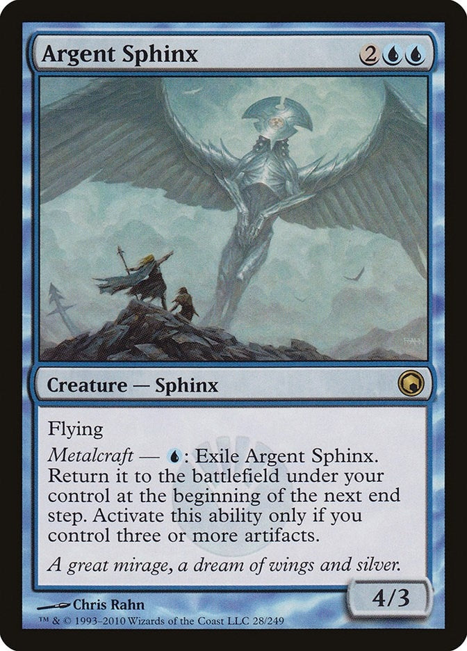 Image for Argent Sphinx (28) [Scars of Mirrodin] - Magic: The Gathering