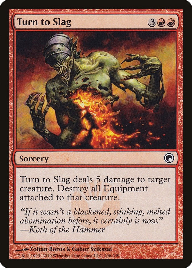 Image for Turn to Slag (106) [Scars of Mirrodin] - Magic: The Gathering